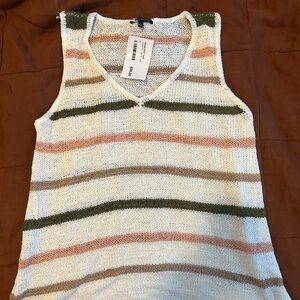 NWT Women’s L Staccato Stripe Knit Tank
